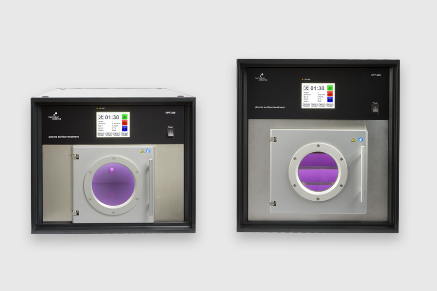 Henniker Plasma HPT-300 and HPT-500 vacuum plasma surface treatment systems for advanced cleaning activation and coating applications